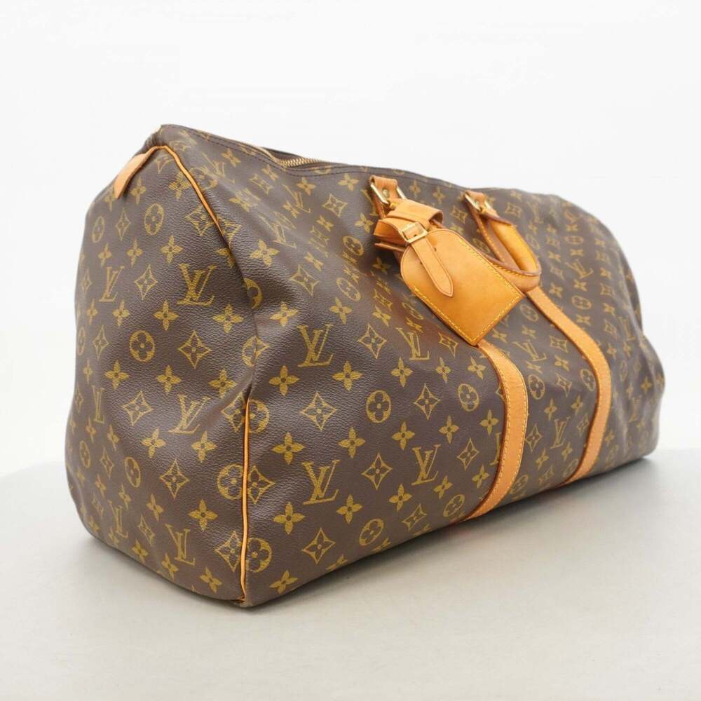 LOUIS VUITTON Brown Monogram Keepall 55 Boston Bag - Picture 2 of 12